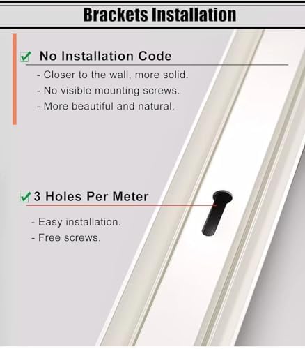 9ft Curtain Track Rail Ceiling Mount - Black Room Divider System with Gliders & Hooks, Straight Drapery Track Set for 40ft, 30ft, 20ft, 16ft, 14ft, 12ft, 10ft Curtains