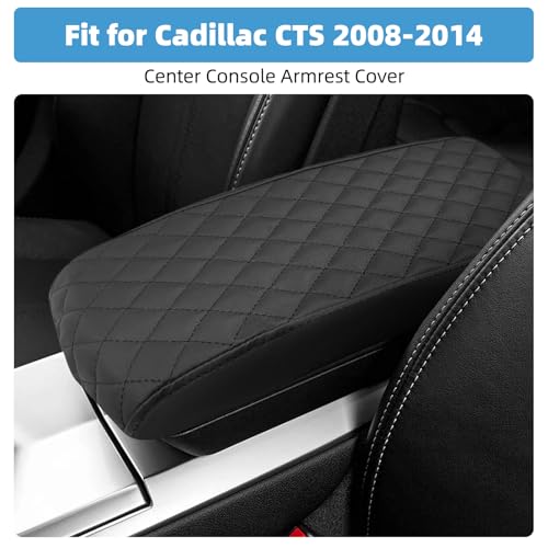 Image of Center Console Armrest Cover Compatible with Cadillac CTS 2008-2014 Protector Interior Accessories