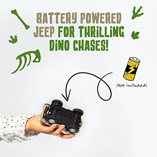 JITTERYGIT Track Car Replacement for Flexible Tracks Car Only, Extra Race Car Accessories for Dinosaur Race Track & Train Toy Gift, Compatible with Most Tracks for Kids Boys and Girls (Beige) - Thumbnail 4