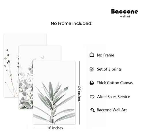 Botanical Wall Art Set Of 3 Lavender Eucalyptus Wall Art Decor Botanical Prints Green Leaf Plant Wall Art Picture Minimalist Canvas Wall Art For Living Room Farmhouse Bedroom 16X24 Inch Unframed #TOP1