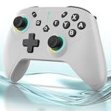 Switch 2 コントローラー ダブルホール機能 Switch1/2代对応【2025革新モデル】ターボ連射/6軸ジャイロセンサー/4段階HD振動/背面ボタン/9色RGBライト 1000mAh大容量 Bluetooth 人間工学デザイン Switch全世代に対応/PC/Android/iOSにも対応 日本語取扱説明書付き