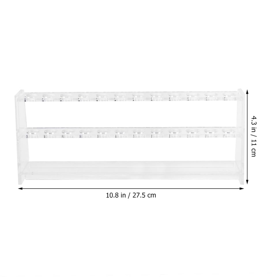 PRETYZOOM 1 Satz Test Tube Rack Holder Abnehmbarer Ständer für Reagenzgläser Transparentes Labormaterial für und Wissenschaftliche Experimente