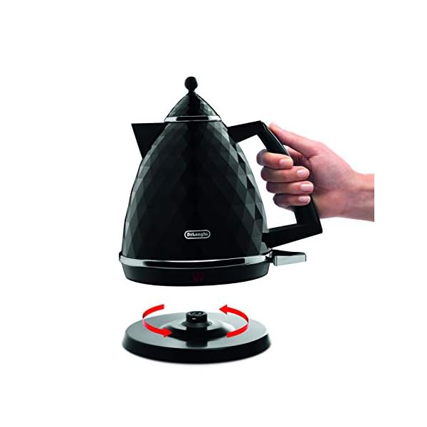 De'Longhi Brillante KBJ 2001.BK - Tetera elÃ©ctrica, 2000 W, 1.7 L, plÃ¡stico, negro - Imagen 3