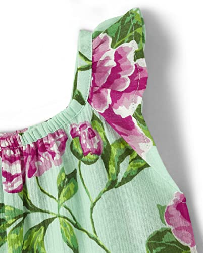 Gymboree,And Toddler Short Sleeve Coverup,Green Floral,12 #TOP1