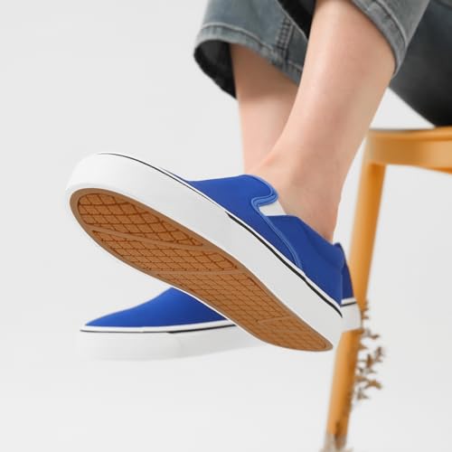 Image of Women's Canvas Slip On Sneakers Non Slip Loafers | low top non slip on walking breathable casual comfortable fashion tennis