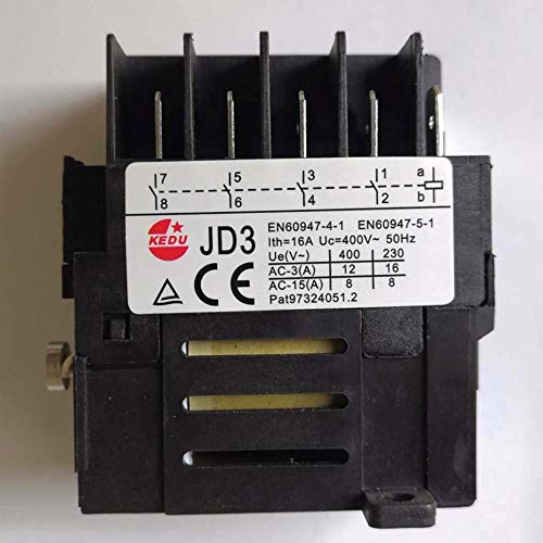 Relé interruptor electromagnético KJD11 con protección de bajo voltaje y 5NO para 400V 6