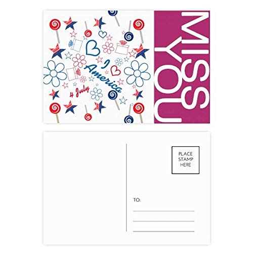 Cartes postales USA bonbons fleur étoile amour coeur : la solution pour dire Merci avec style