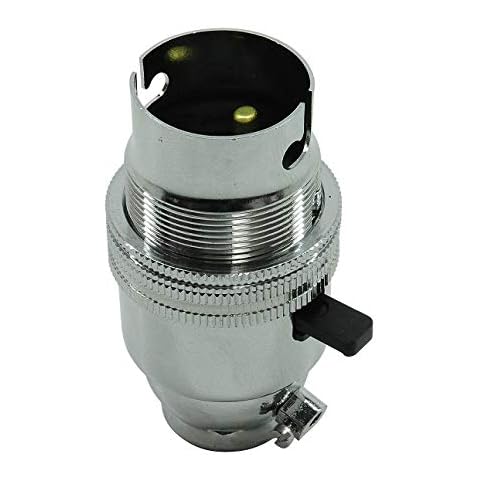 K M Electronics Silver Chrome Lamp Holder Cover