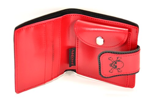 Gothic Skull Crossbone Print Bifold Punk Rockabilly Skaters Wallet2