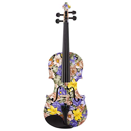 Kinglos 4/4 Cold-Rock Gekleurd Ebbenhout Gemonteerd Massief Hout Viool Kit met Geval, Schoudersteun, Strijkstok, Extra… - Image 3