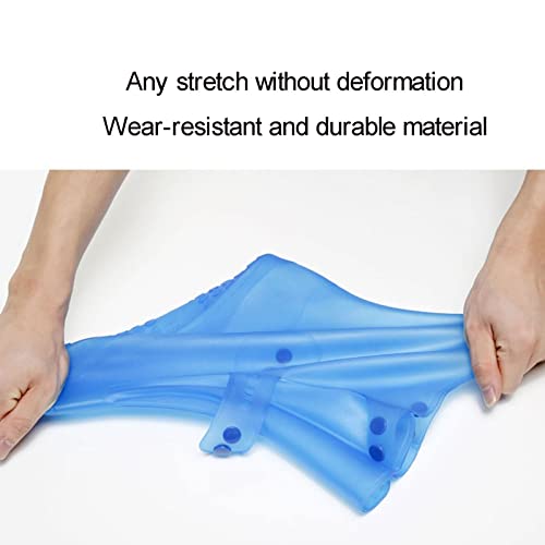 Cubierta impermeable para calzado de silicona, reutilizable, resistente a la nieve y al barro, apta para todas las estaciones (Color: Rosa, Talla: Grande) miniatura 7