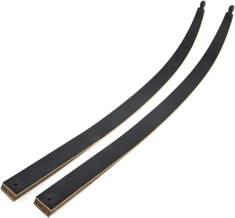 ZSHJGJR 60” Black Hunter Original Recurve Bow for Adults American Hunting Longbow Archery Bow 20-60lbs Right Handed for Archery Hunting Shooting Practice