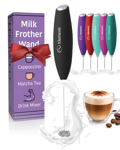 Elementi Drink Mixer Handheld - Electric Stirrer...