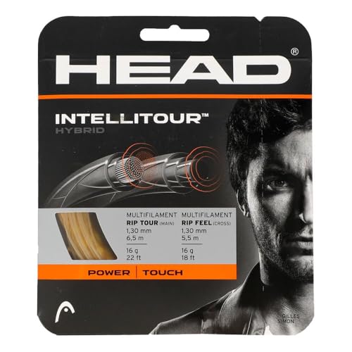 Head Intellitour 12M Natur Tennissaiten Set 12M Hybrid Beige 1,25