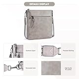 Roulens Mittel Damen Umhängetaschen, Leicht Damen Schultertasche aus Veganes Leder, Crossbody Bags für Frauen mit Verstellbar Abnehmbar Breiter Gurt