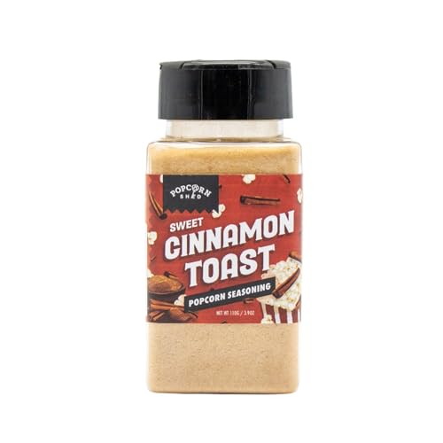 Popcorn Shed Cinnamon Toast Popcorn Seasoning - Warm Sweet & Spicy Popcorn Flavouring Easy & Low Calorie Snack Perfect for Movie Nights Parties & Gifting