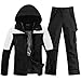 HOTIAN Herren Ski Jacke und Hosen Set Herren Schneeanzug Winter Warme schneeanzug Wasserdicht Winddicht skibekleidung Snowboard Set BaiH+BK01 XXL