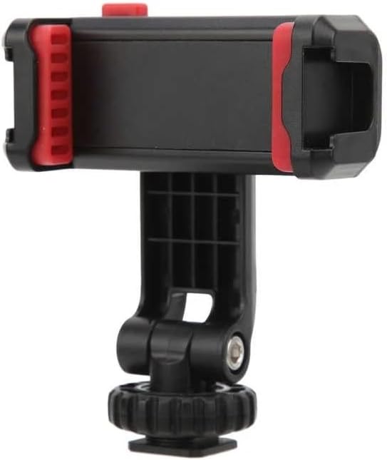 Phone Tripod Mount Holder 360 Degree Rotation Smartphone Vlog Vertical Shooting Clamp with Cold Shoe for LED Light Microphone