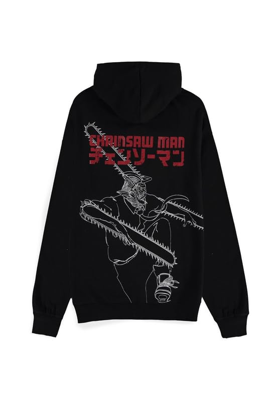 Chainsaw Man Chainsaw Devil Uomo Felpa Jogging Nero 60% Cotone, 40% Poliestere Regular