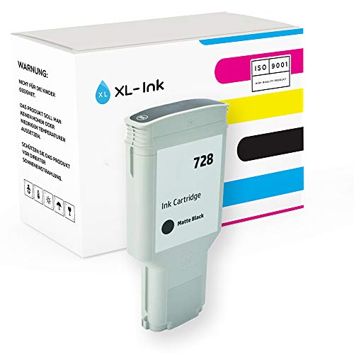 Cartouche HP 728 XL-Ink noir mat 300 ml F9J68A pour traceur