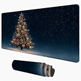 Tappetino Mouse 70 x 30 cm Tappeto Scrivania, Albero di Natale 1D#1075