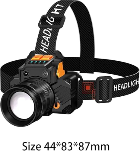 Linterna frontal LED recargable para reparar y caminar con las manos libres 3