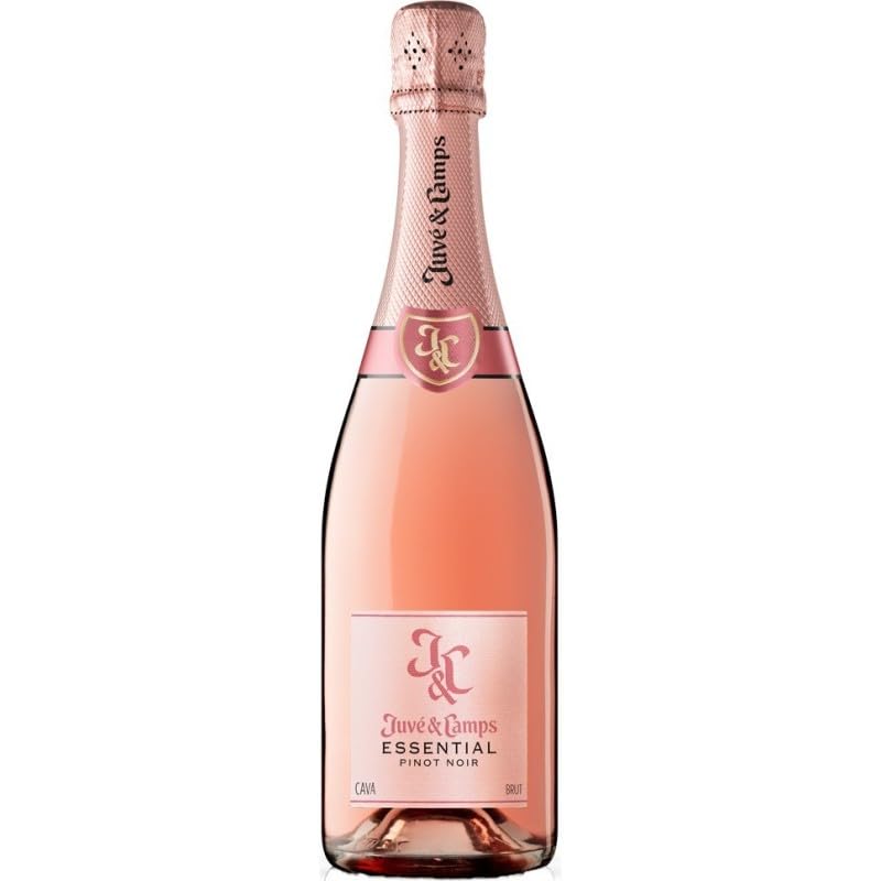 Juvé & Camps Essential Pinot Noir espumoso rosado con segunda fermentación en botella, elegante, afrutado y perfecto para disfrutar bien frío.