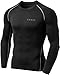 Tesla TM-YUD34-KLG_Medium Men's Thermal Wintergear Compression Baselayer Long Sleeve Top YUD34