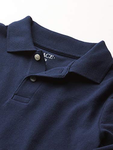 Image of The Children's Place Boys Uniform Long Sleeve Pique Polo