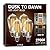 UNILAMP Dusk to Dawn Light Bulbs, Outdoor Light Bulbs, ST64 6W Equivalent 60W, 2700K Soft White, 600LM LED Outdoor Lighting, E26 Base, Photocell Sensor, Auto On/Off Bulb for Porch Patio Garage, 4 Pack