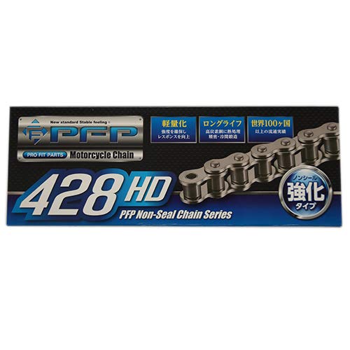 PFP バイク用 チェーン 520FHX-120L オートバイ スタンダードタイプ カシメジョイント付属