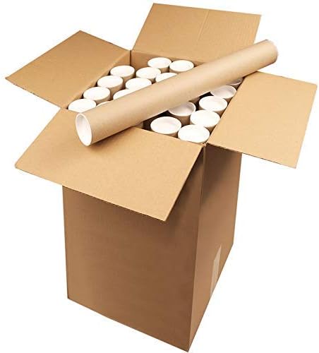 ProLine 3" x 48" Kraft Heavy-Duty Mailing Shipping tubes with End Caps (1)