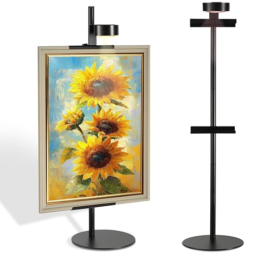Support cadre photo de bureau avec lumière de 3 températures et fixation magnétique métal - 2