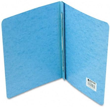 Acco Presstex Report Cover, Prong Clip, Letter, 3" Capacity, Light Blue - (Pack of 25)