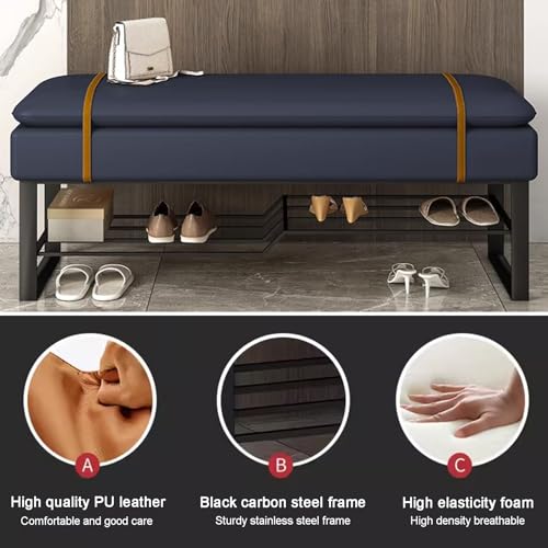 Banc de rangement chaussures entrée idéal pour couloir - 4