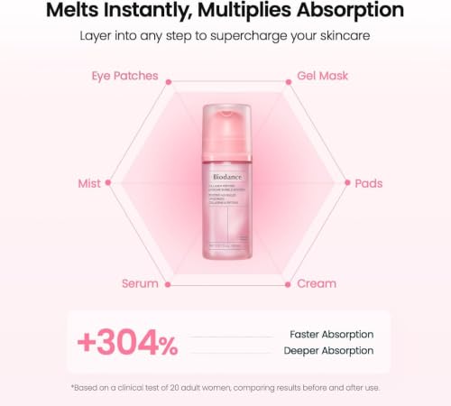 Image of BIODANCE Collagen Peptide Lipsome Bubble Booster, Micro-Bubble Foam Essence for Elasticity and Plumping, Hydration & Skin Prep Boost, Korean Skin Care | 3.21 fl.oz