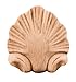 Embossed Shell Square Pressed Applique