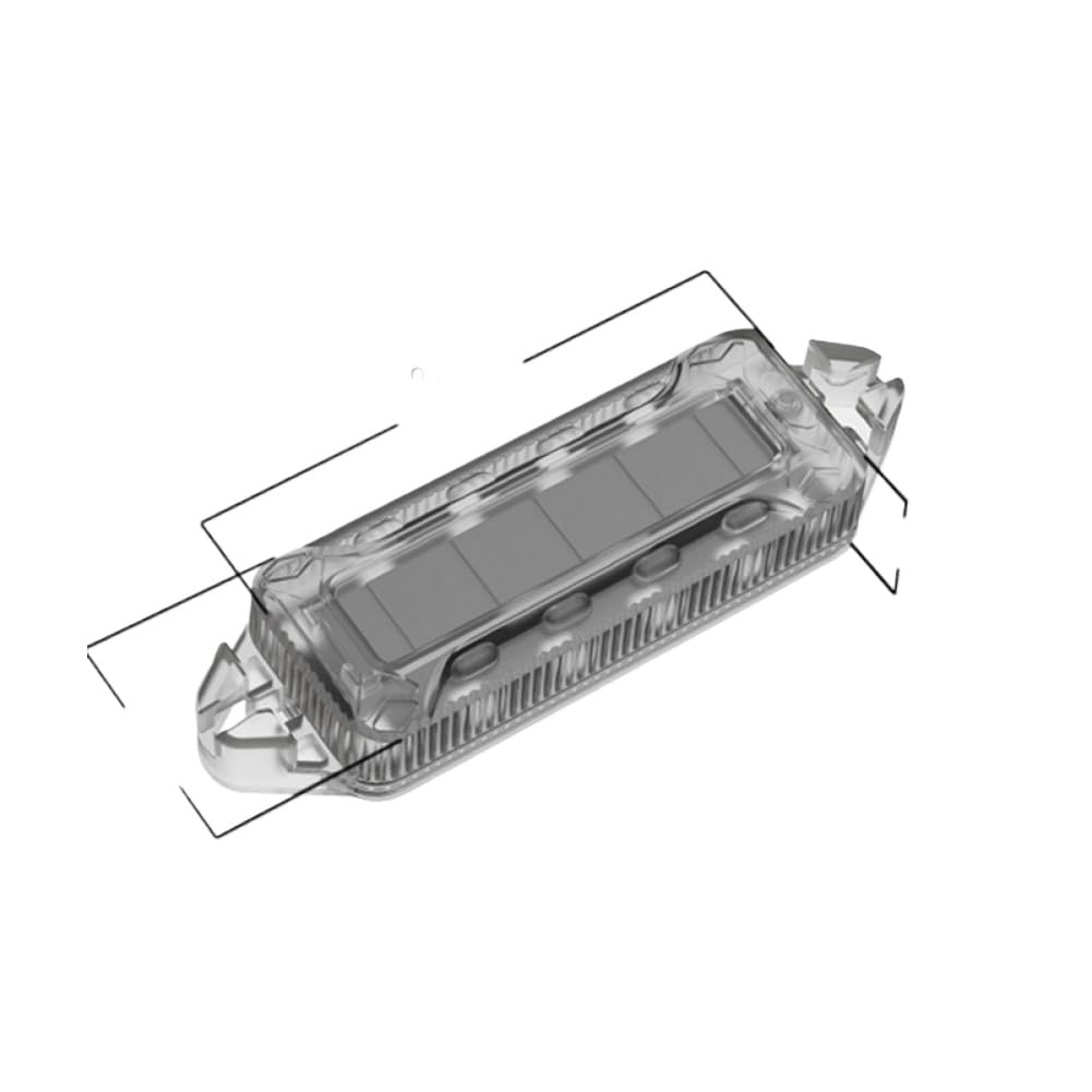 Prenda impermeable accionada solar del paquete IP65 de la luz de baliza que destella del LED 2 para el coche y la motocicleta
