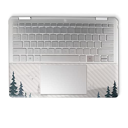 Image of MightySkins Carbon Fiber Skin Compatible with HP Spectre x360 14 inch (2022) Full Wrap Kit - Tundra | Protective, Durable Textured Carbon Fiber Finish | Easy to Apply | Made in The USA