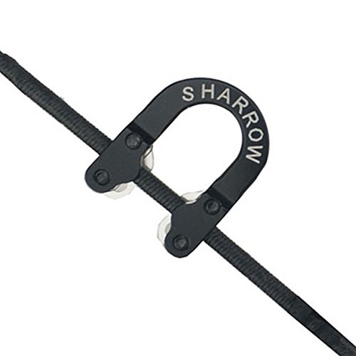 ZSHJG Tiro al Arco Meta D Loop Ring Anillo de Arcos Hebilla de Cuerda para el Arco Compuesto Lanzamiento de gatillo (Negro)