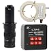 4K HD HDMI USB Industrial Video Microscope Camera & 180X C-Mount Lens with 56-LED Adjustable Ring Light for Phone Tablet PC PCB