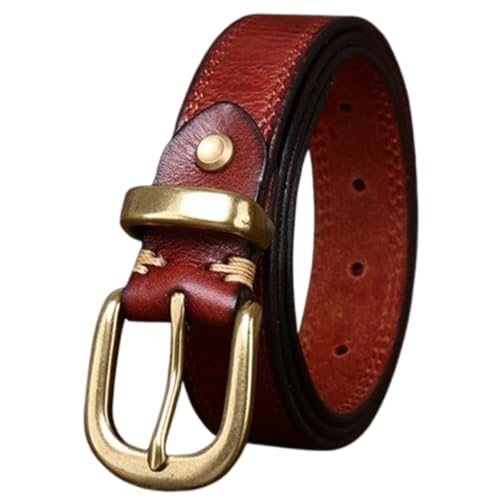 Ceinture femme en cuir véritable pour ajuster les pantalons et denim