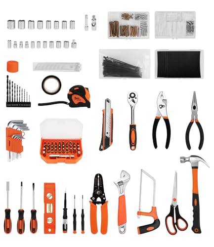 328-Piece Tool Set - Tool Kit Toolbox Storage Case with Drawer, General Household Hand Tool Kit Perfect for Home & DIY Repairs - Image 4