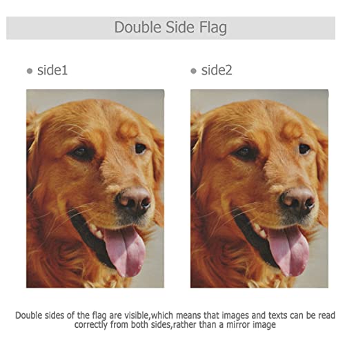 Blueviper Smiling Golden Retriever Dog Pet Garden Flag Banner 12 X 18 Inch Decorative Garden Flag For Outdoor Lawn And Garden Home Décor Double-Sided #TOP3