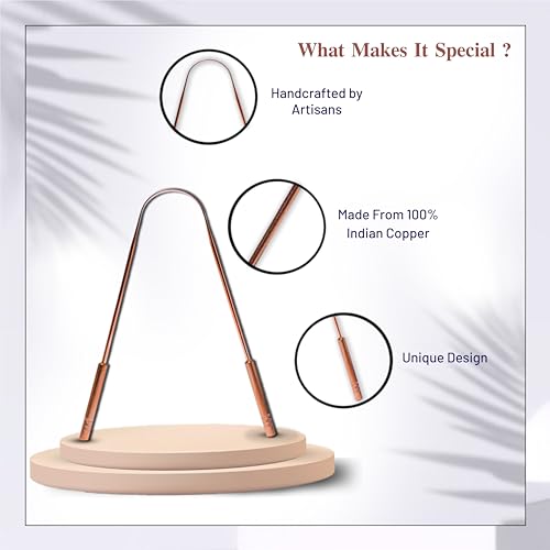 Image of COPPER PREMIUM DESIGN TONGUE CLEANER pack of 4