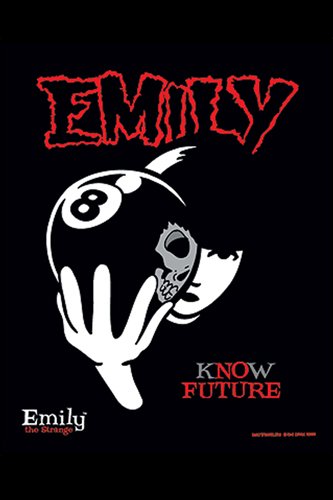 BEYONDTHEWALL Archive Emily The Strange 8 Ball Know Future Illustration Dark Art Personality Print (24x36 Unframed Poster)