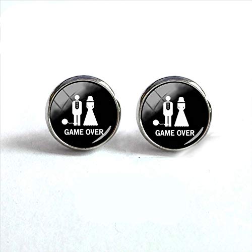 Para las mujeres Pac Man Juego Art Photo Glass Dome Pendiente 2019 Nuevo Juego Sobre Vidrio Dome...