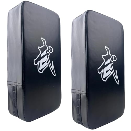 Image of TLBTEK Taekwondo Kick Shield - Muay Thai MMA Karate Kickboxing Training Pads - Curved Leather Strike Shield