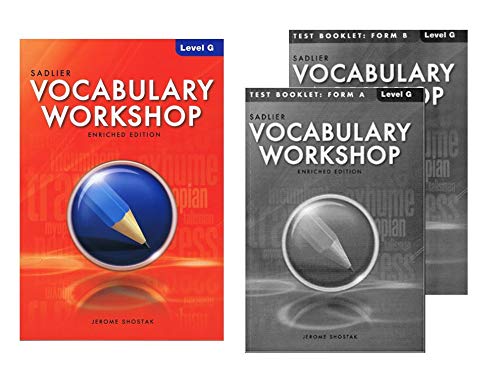 (P0127) Vocabulary Workshop Enriched Edition Student Book with Test Booklet Form A&B Level G - Grade 12