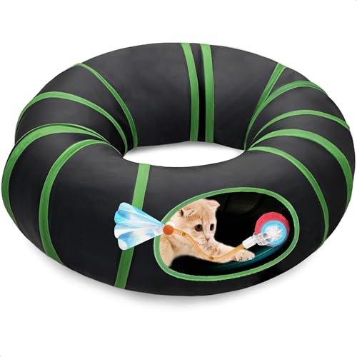 Interactive Cat Toys Ball Fast Rolling in Cat Tunnel – Motion-Act...